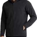 Spyder Mens Softshell Jacket - Faux Fur Lined Water Wind Resistant Performance Mens Fleece Jacket for Hiking Running Jogging (Black, XL)