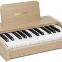 JALOKEE Kids Piano Keyboard, Digital Piano for Kids, Music Educational Instrument Toy, Wood Toy for 3+ Girls and Boys (Oak, 25 Keys)