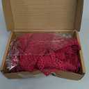 MECCANIXITY 6 Inch Wide 5 Yard Lace Ribbon Floral Pattern Burgundy Red Lace Trim Ribbon for Sewing Making, and DIY Crafts, Gift Wrapping, Bouquets, Wedding Decor