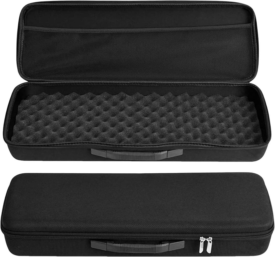 Portable Waterproof Hard EVA Case for Fishing Tackle Storage, 21 inch Fishing Rod Reel Organizer Bag Travel Carry Case Bag, with Foam Interior Shockproof, 21.26 x 7.48 x 3.54 inches