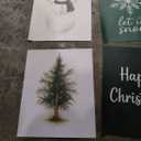 FGFK Neutral Beige Christmas Wall Art Prints Set of 4, Modern Holiday Winter Snowflake Cute Gingerbread Merry Christmas Posters Pictures Wall Decor for Home Bedroom Living Room, 8x10 Unframed