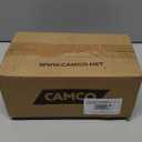 Camco Camper & RV Wheel Chock with Rope - Keeps Trailer in-Place to Safely Unhitch or Park - Compatible with Wheels Up to 26 in Diameter & Molded of Heavy-Duty Hard Plastic - 2-Pack - 44471