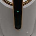 Desk Fan Bladeless, 11.8 Inch Office Fan Small, Quiet, 3 Speed Adjustment, Touch Control, Easy to Clean, Desk Fans Small Quiet, Ideal for Office, Living Room, Bedroom (White/Gold)