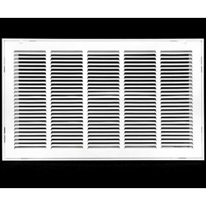 HVAC Premium 26 x 18 Duct Opening Steel Return Air Filter Grille, for 1-inch Filter, Removable Door, Flat Stamped HVAC Vent Cover Grille, Outer Dimensions 28.5 x 20.5