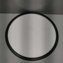 Matane 12 Inch LED Flush Mount Ceiling Light Fixture with Night Light, 24W 2400LM 3000K/4000K/5000K Selectable, Dimmable Ceiling Lights for Bedroom, Dining Room, Kitchen, Round Black