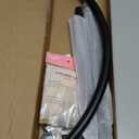 Adjustable Corner Shower Curtain Rod, Stretchable Stainless Steel L Shaped Shower Curtain Rail, Curved Bowed Shower Curtain Pole, Drill Or No Drill, For Bathroo(Size:D 70-95cm X 105-165cm,Color:Black)