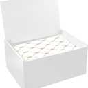 Watpot Acrylic Laundry Dryer Sheet Holder, Clear Dryer Sheets Container with Lid for Laundry Room, White