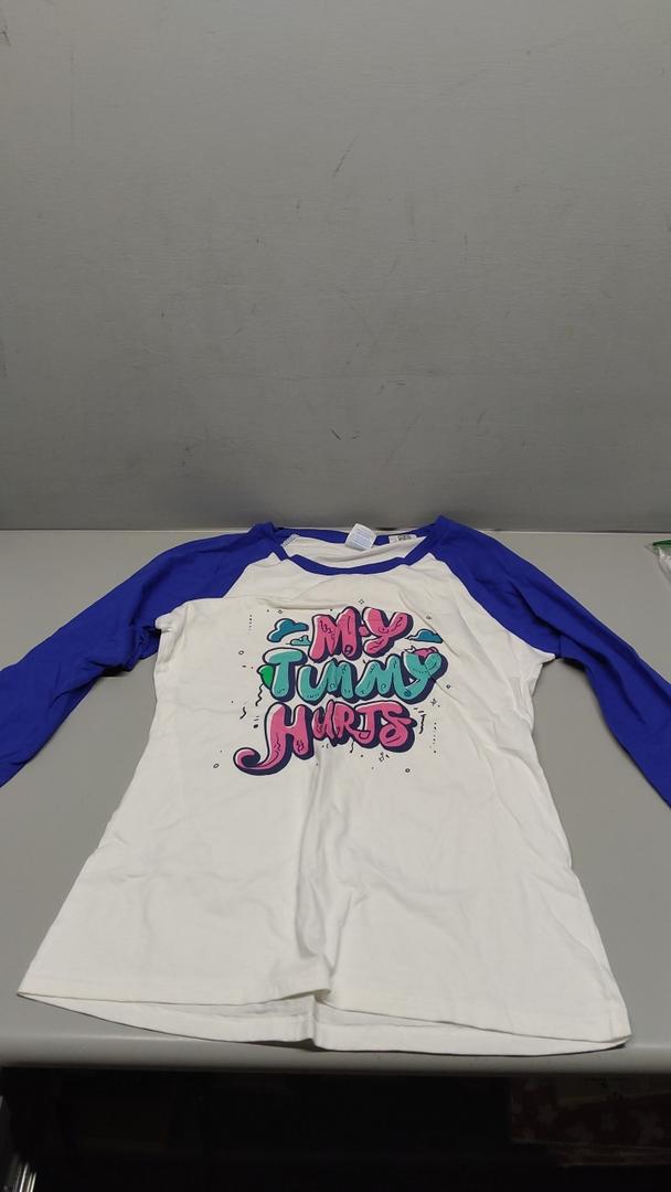 My Tummy Hurts Raglan Baseball Tee Size S