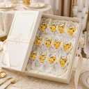 Canlierr 12 Pcs Artificial Flower Bouquet Magnets Wildflowers Fridge Magnet Gifts with Bow and Pearl Daisy Refrigerator Decoration for Wedding Bridal Shower Baby Shower Party Favors