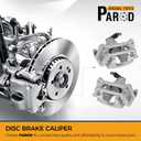 PAROD 18B5399 18B5398 Rear Disc Brake Caliper with Bracket Fit for 2012-2020 Dodge Grand Caravan, 2013-2015 Ram C/V, 2012-2014 VW Routan, 2012-2016 Chrysler Town & Country, Passenger & Driver Side