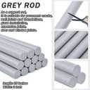Leyndo 12 Pcs 2" x 25.4" Long Backer Rod Closed Cell Caulking Filler Rope Concrete Crack Filler Expansion Joint Strips Caulk Saver Foam for Joints Crack Filling(Gray)