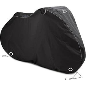 TeamObsidian Bike Cover - Waterproof Outdoor & Indoor Bicycle Storage For 1 to 3 Bikes - Heavy Duty Ripstop 210D Tent Material - Stationary Electric Bike Protection for All Seasons