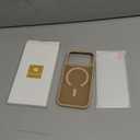 Miracase Magnetic for iPhone 17 Pro Case 6.3" with Screen Protector, [Compatible with MagSafe] Military-Grade Protection, Anti-Fingerprint, Slim Thin Phone Case for 17 Pro Cover, Khaki Gold