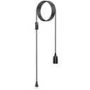 1-Pack 15 ft Hanging Lantern Lamp Cord Cable with On/Off Switch E26 E27 Socket (no Bulb Included) Plug-in Pendant Light Kit, Black