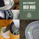 Bed Bug Interceptors 4 Pack | Bed Bug Blocker (Pro) Interceptor Traps (White) | Insect Trap, Monitor, and Detector for Bed Legs