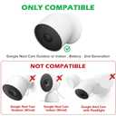 2Pack 30ft/9.1m Power Cord for Google Nest Cam Outdoor or Indoor, Battery - 2nd, Weatherproof 5V 2A Flat Charging Cable Power Connector for Nest Cam Continuously with One-Piece Molding Adapter
