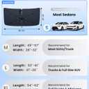 REEVAA 2025 Upgraded Car Windshield Sun Shade Umbrella [100% Sun Protection & Keep Cool] Protect Interior, 360° Flex Handle Sun Shield Sunshade, Small (53''x29'') for Compact Cars