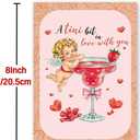 2 x BENNLOOS Funny Valentines Day Card for Him Her, Romantic Valentines Day Card Gifts for Husband Wife Boyfriend Girlfriend, Sweet Valentine's Day Cards for Women Men