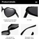 JOVAKIT Kids Polarized Heart Shaped Sunglasses for Girls Age 3-18, Fashion Lovely Rave Party Sun Glasses UV Protection (Two Pack: (Red/Grey+red/Grey))