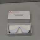 Under-Eye Red Light Therapy Device, 2 Modes Beauty Glasses Device with Eye Massage