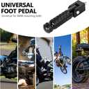 Motorcycle Universal M8 Foot Pegs CNC Foldable & Anti-Skid 90 Degree Motorbike Pegs Fits for Super 73, Bicycle, Mini Bike, Electric Motor, ATVs, UTVs, Go Karts, Quads, Scooters Black