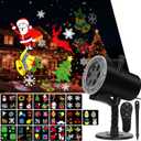 Christmas Halloween Projector Lights Outdoor,Holiday Projector Light with Remote Control,Timer,16 HD Slides,LED Waterproof Landscape Light for Party,Wedding,Christmas,Patio and Yard