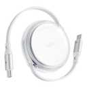 iOttie Basix 100W Retractable USB-C Cable, Fast Charging USB C-to-C Cable with 4 Adjustable Cable Lengths, USB C Cable for iPhone 16, 15 (Pro, Plus, Pro Max), Samsung S24/23+