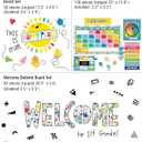 Carson Dellosa Happy Place 706PC Teacher Supplies, Calendar, Welcome Banner, Borders, Posters, Stickers, Name Labels for Kids and More Back to School Decorations for Bulletin Board and Classroom Decor