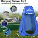 Pop up Privacy Shower Tents for Camping, Portable Dressing Changing Tent, Foldable Outdoor Shower Room, Instant Camp Toilet Tent, Sunshade Rain Shelter for Camping, Hiking, Beach, Dressing, Rv Accessories, 4x4x6ft