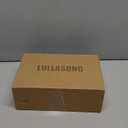 LULLASONG White Heels Strappy Ankle Strap High Women's Heels 3.5 Inch Heeled Square Open Toe Sandals for Women 6