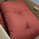 SUNROX LokGrip Non Slip Tufted Memory Foam Bench Cushion, FadeShield Water Resistant Durable Thicken Outdoor/Indoor Bench Seat Pads 36x14x4 inch, Burgundy (36x14 Inch (Pack of 1))