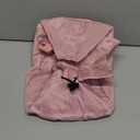Drawstring Cinch Makeup Bag for Women - Drawstring Cosmetic Bag for Travel Toiletry Organizer with Brush Area (Pink)