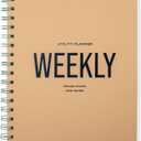 Fringe Studio Paper Cover Non-Dated Weekly Planner, "UTILITY WEEKLY", Approx. 7" w x 8.5" h, 160 Pg, Utility Collection (878PA003FSC)