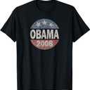 Vintage President Barack Obama 2008 Campaign T-Shirt, Size: 3XL