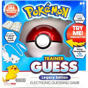 Pokemon Trainer Guess Legacy's Edition Toy, I Will Guess It! Electronic Voice Recognition Guessing Brain Game Pokemon Go Digital Travel Board Games Toys