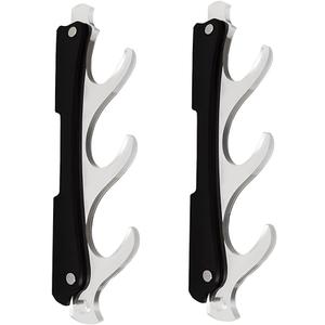 3 Tier Sword Stand,Sword Holder Wall Mount,Sword Display Stand,Katana Wall Stand,Lightsaber Stand,Samurai Sword Holder,Wall Mountable Sword Display,Wand stand and Cosplay blade stand. (3 Tier Black)