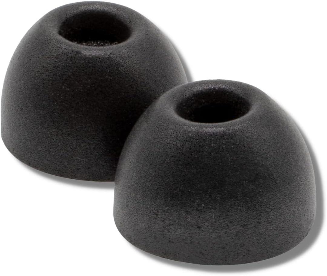 Comply TW-200-C | Memory Foam Replacement Earbud Tips for Anker Soundcore, Sennheiser, JBL, SoundPEATS & More | Ultimate Comfort, Secure Fit, Superior Noise Isolation | Black, Medium (3 Pairs)