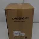 SWINHOM 3 Inch Full Memory Foam Mattress Topper, Ventilated Foam Topper with Cooling Cover, Mattress Pad with 18'' Deep Pocket, White