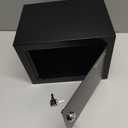 Bonsaii Safe Box with Key Lock, Steel Security Lock Box, 0.23 Cubic Feet, 9.06" W x 6.69" D x 6.69" H, Small Hidden Safe for Cash Jewelry