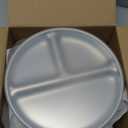 Elk and Friends Stainless Steel Divided Plates with Silicone Sleeve for Babies & Toddlers | Lids Included | Stay Put Suction | Dinner & Snack Plates | 4 Pack (Pink/Purple/Teal/Yellow)