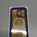 Miracase Magnetic for iPhone 16 Pro Case Full-Body Phone with Built-in Glass Screen Protector, [Compatible with MagSafe] Military Drop Proof 16 Pro Cover Bumper 6.3 inch, Purple