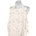 Konssy Muslin Nursing Cover for Baby Breastfeeding, Breathable 100% Cotton Breastfeeding Cover with Rigid Hoop for Mother Nursing Apron, Multi-use Carseat Canopy (Blossom)