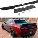 Rear Wickerbill Spoiler Compatible with 2015-2023 Dodge Challenger RT SRT Scat Back Hellcat, Venom Series Style, 2Pcs Wicker Bill Trunk Tail Deck Lid Wing Lip with RivNut Tool