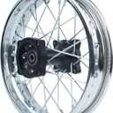 Wheel Rim Hub Compatible for 70CC 90CC 110CC 125CC 140CC 150CC 160CC Off Road Motocross Pit Dirt Rocket Bike (Silver, 80/100-12" 12mm)