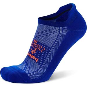 Balega Hidden Comfort Performance No Show Athletic Running Socks for Men and Women (1 Pair), Neon Blue, Large