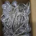 Metaku Globe String Lights Fairy Battery Operated 26 Ft 60LED with Remote Waterproof Indoor Outdoor Hanging Decorative Christmas for Home Party Patio Garden Wedding