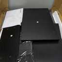 47 Inch Computer Desk with 5 Fabric Storage Drawers,Gaming Desk with Power Outlets & LED Lights,Reversible Home Office Desk with Monitor Stand for Working Writing Study, Black