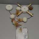 PEEKAB Cat Scratching Post Sisal Scratch Posts for Indoor Cats and Kittens,with Tracking Ball Interactive Toys and Hanging Balls 25 Inches Beige