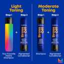 Matrix Brass Off Toning Blue Shampoo - Refreshes and Neutralizes Brassy Tones, For Color Treated Hair, Lightened Brunettes or Dark Blondes