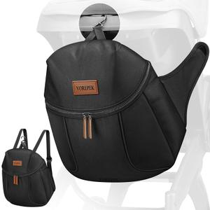 YOREPEK Stroller Bag Organizer Fits for Doona Car Seat Stroller, Stroller Accessories, Diaper Backpack with 2 Cup Holder Insulated Pockets, Storage Bag with 3 Compartments for Baby Essentails, Black